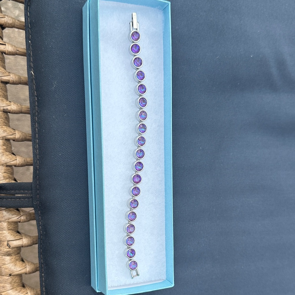 Touchstone Crystal Purple Bracelet